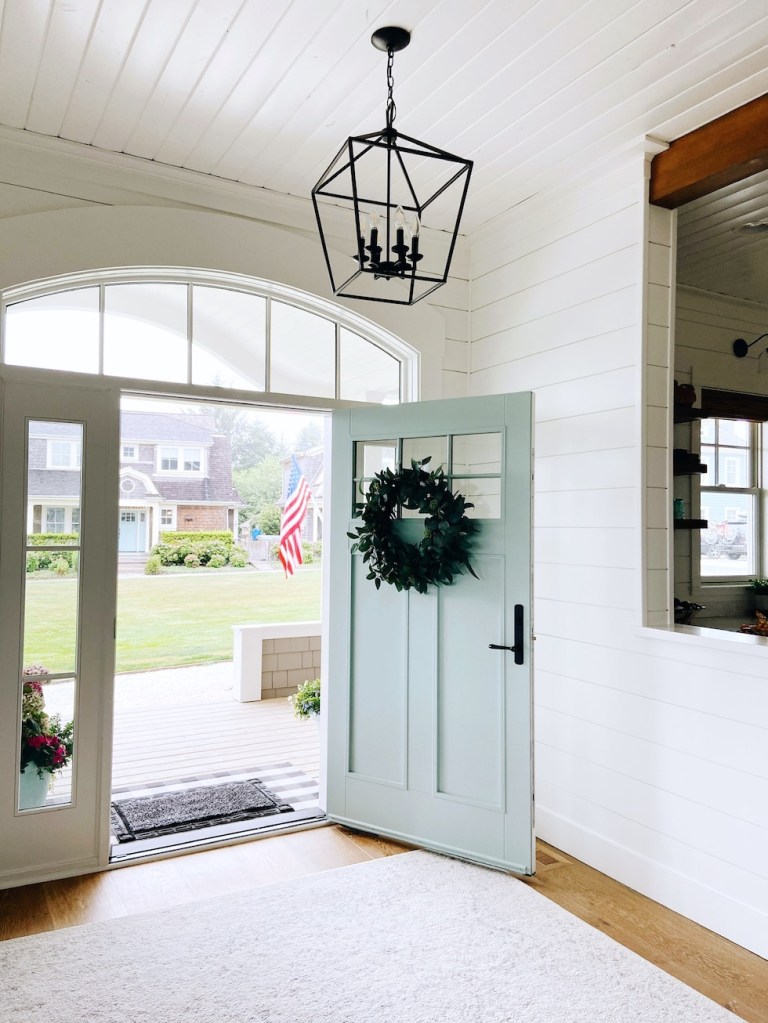 seabrook beach house decorating coastal wythe blue front door 1